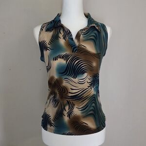 Vintage Flamingo USA Collared Tank